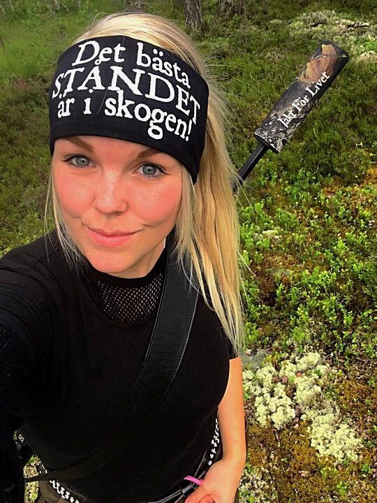 "Det bästa ståndet är i skogen" Pannband