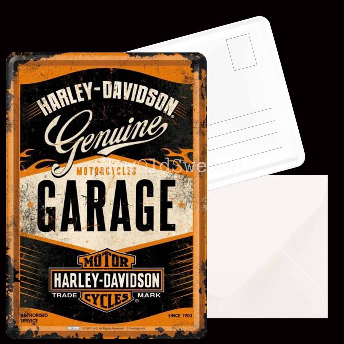 GARAGE HARLEY-DAVIDSON - METAL CARD T4 - 4