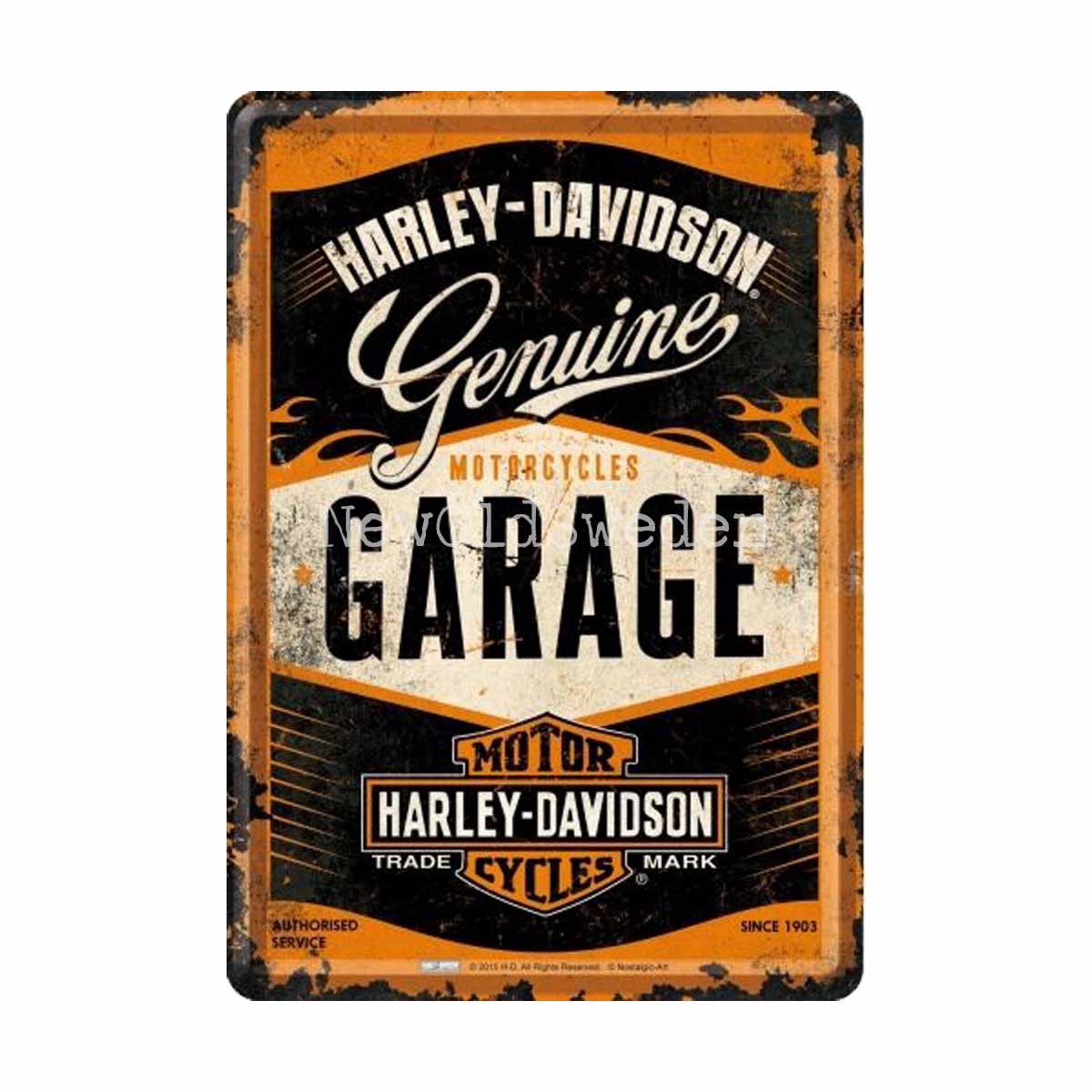 GARAGE HARLEY-DAVIDSON - METAL CARD T4 - 3