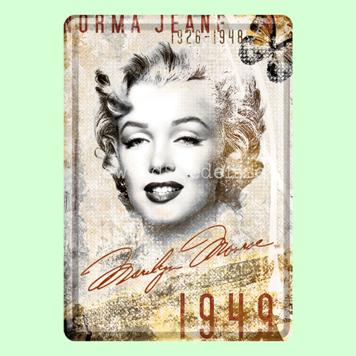 NORMA JEANE BAKER Marilyn Monroe - METAL CARD T5 - 6