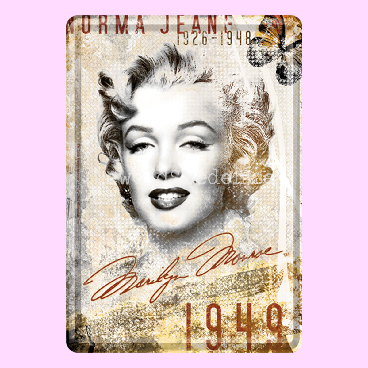 NORMA JEANE BAKER Marilyn Monroe - METAL CARD T5 - 5