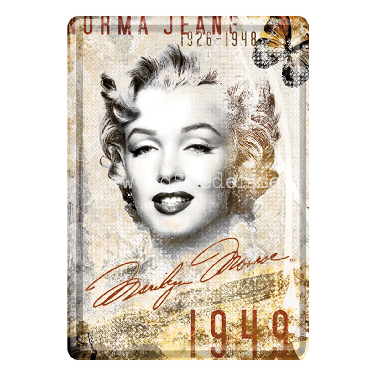 NORMA JEANE BAKER Marilyn Monroe - METAL CARD T5 - 8