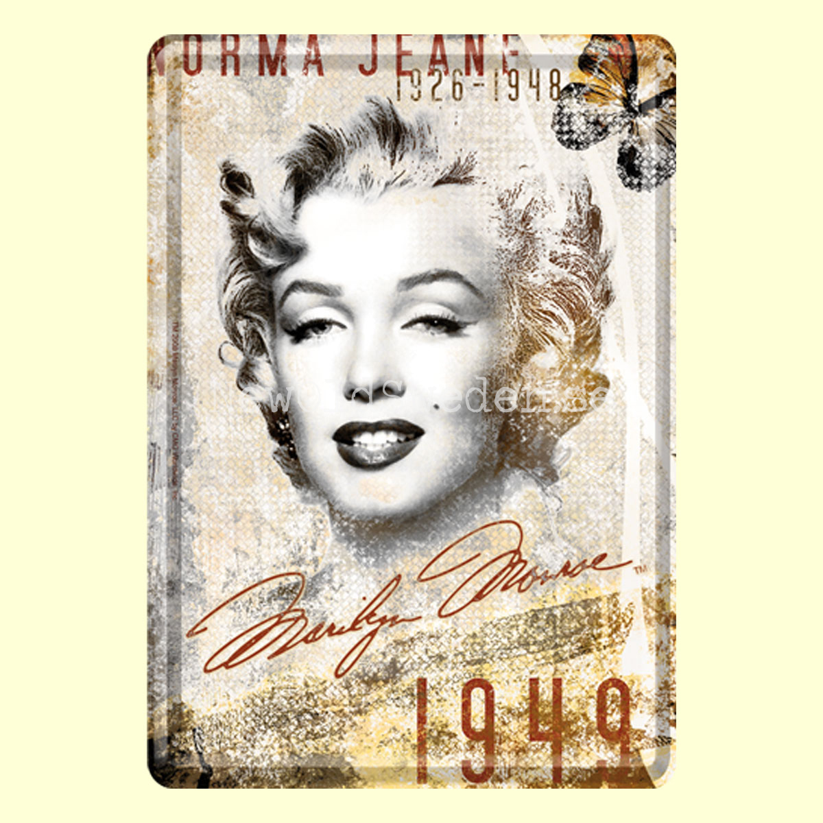 NORMA JEANE BAKER Marilyn Monroe - METAL CARD T5 - 4