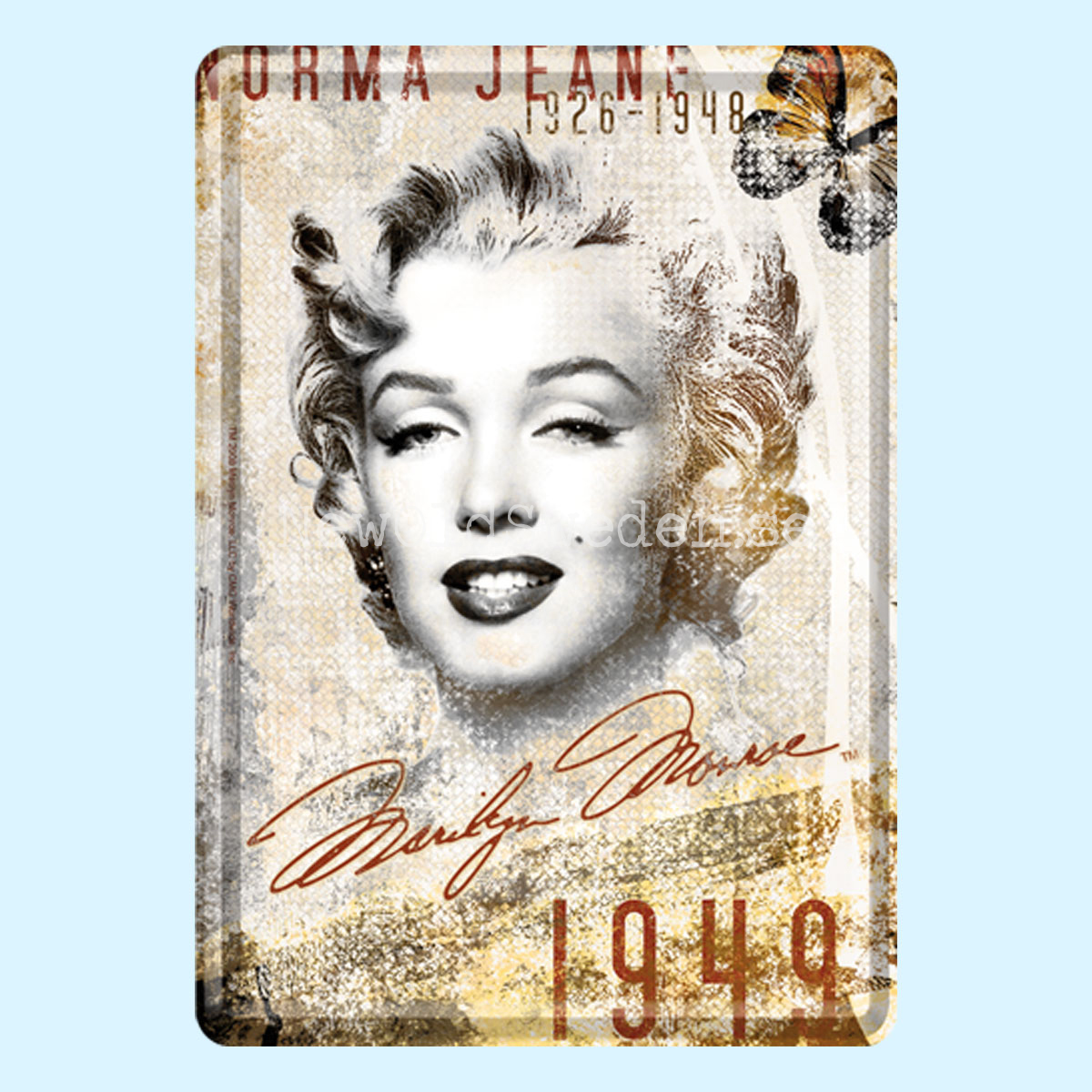 NORMA JEANE BAKER Marilyn Monroe - METAL CARD T5 - 7