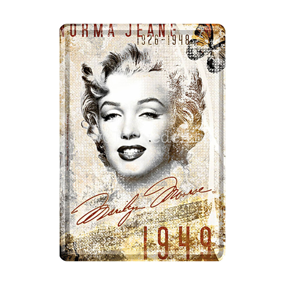 NORMA JEANE BAKER Marilyn Monroe - METAL CARD T5 - 3