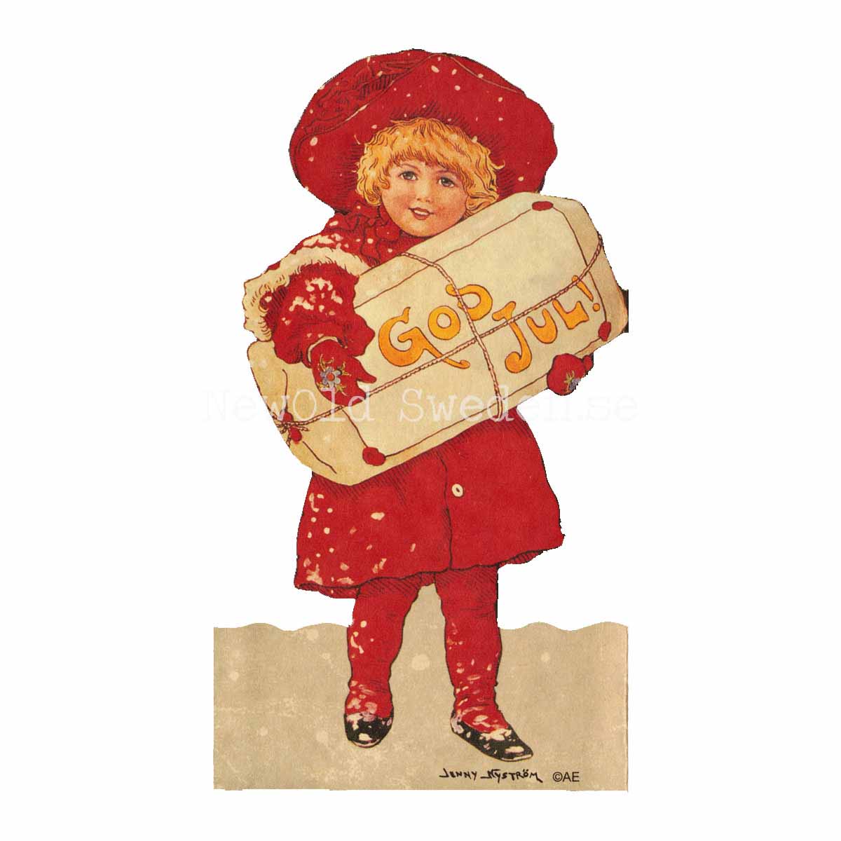 Pappersrader Jenny Nyström Flicka - 58 x 15 cm - R06 - 3
