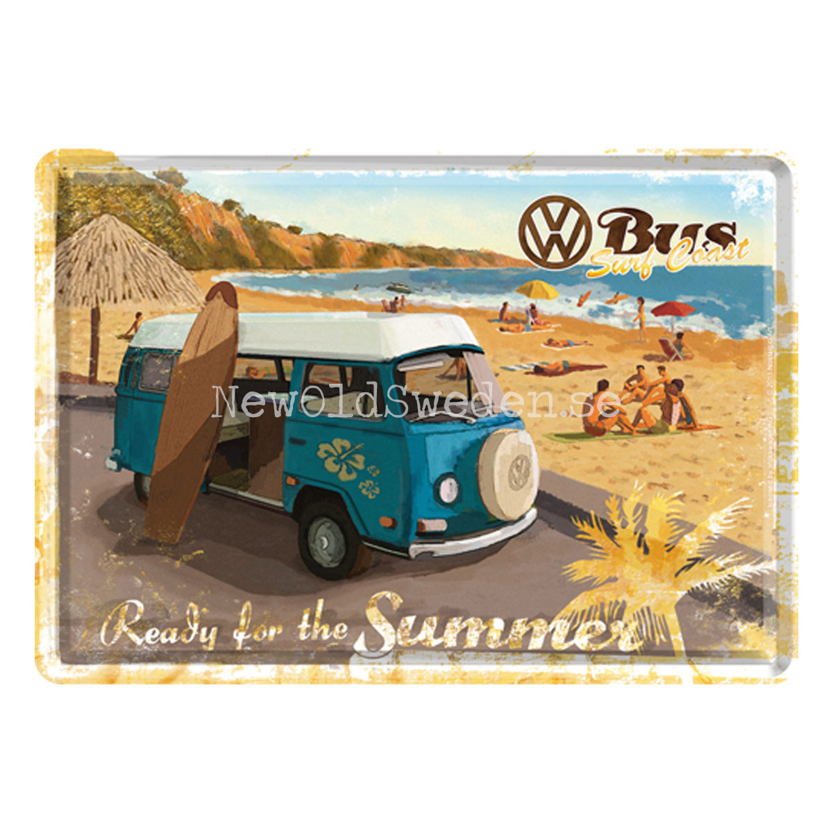 VW Bus Surf Coast - METAL CARD T1 - 7
