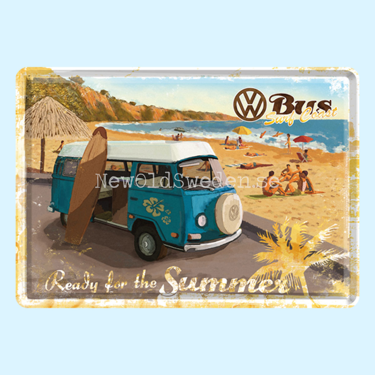 VW Bus Surf Coast - METAL CARD T1 - 4