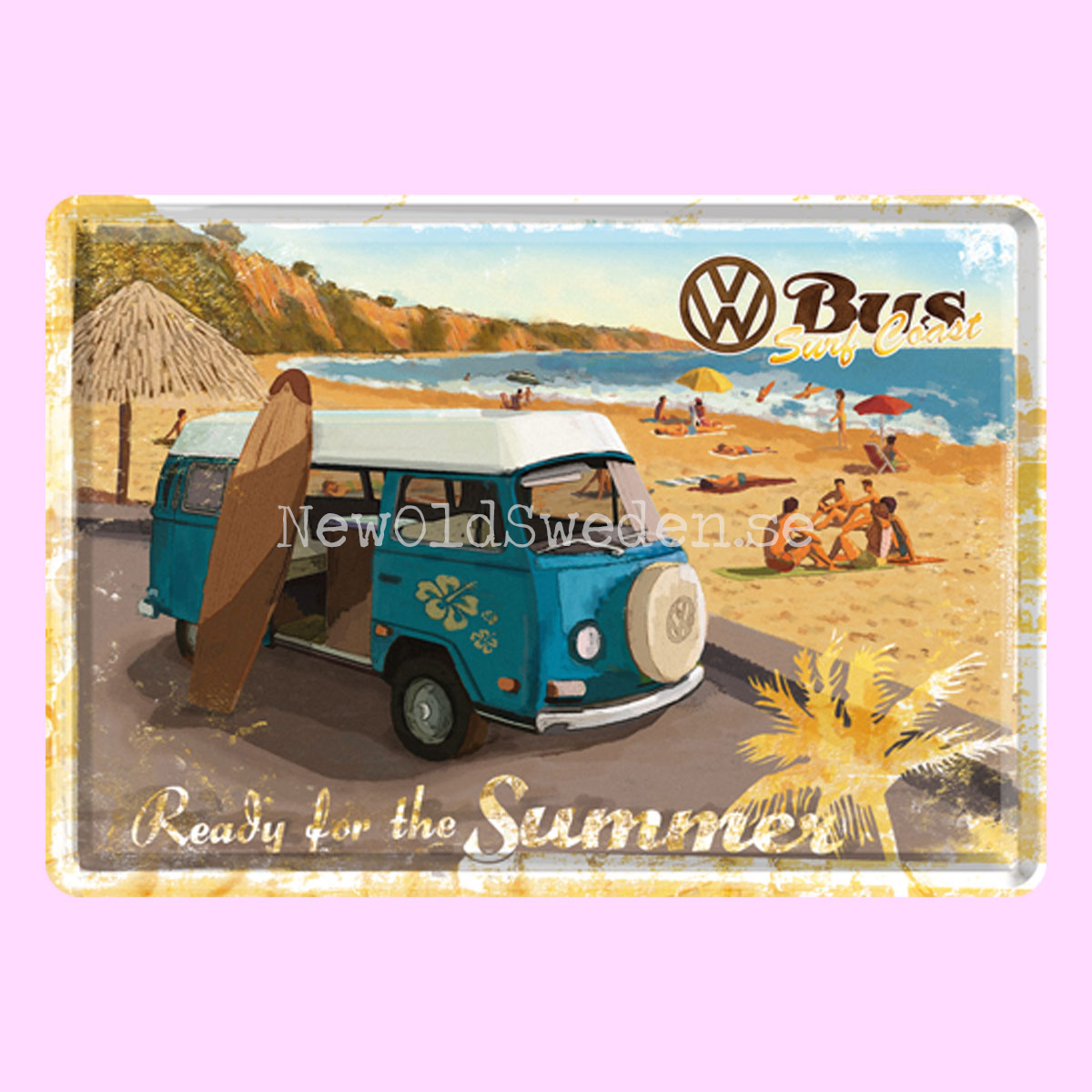 VW Bus Surf Coast - METAL CARD T1 - 6