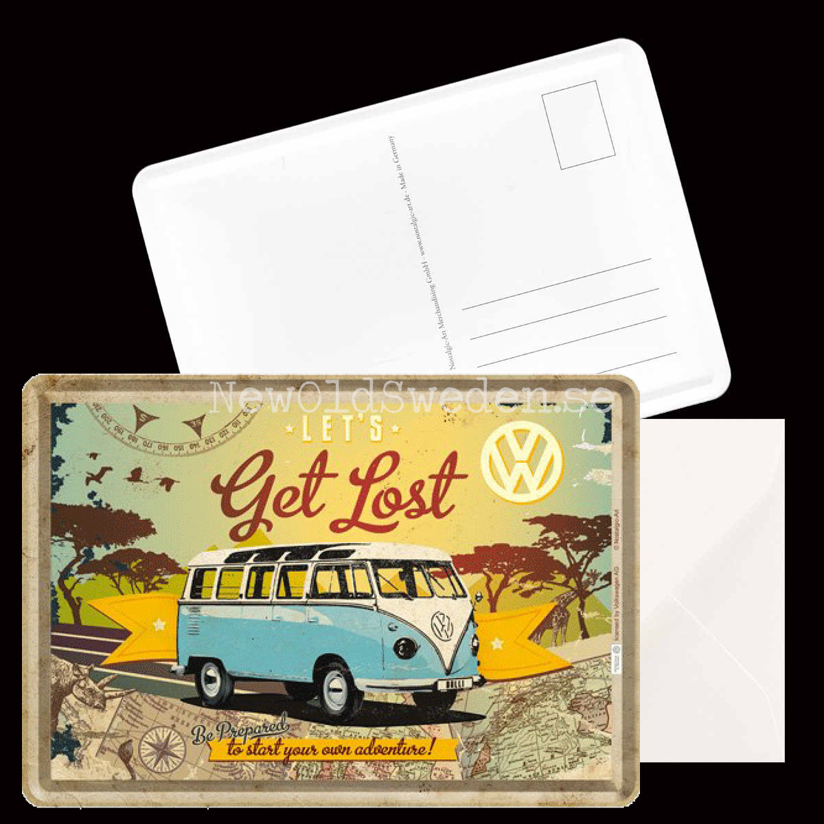 LET´S Get Lost VW Bulli METAL CARD T3 - 8