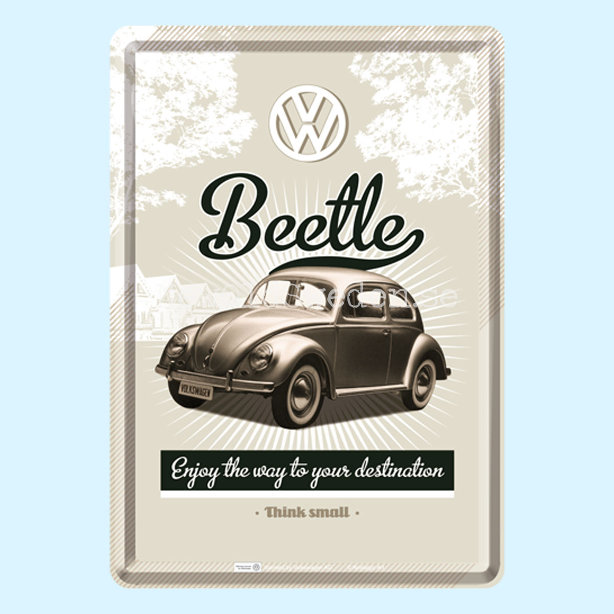 Think small VW Beetle METAL CARD T3 - 4