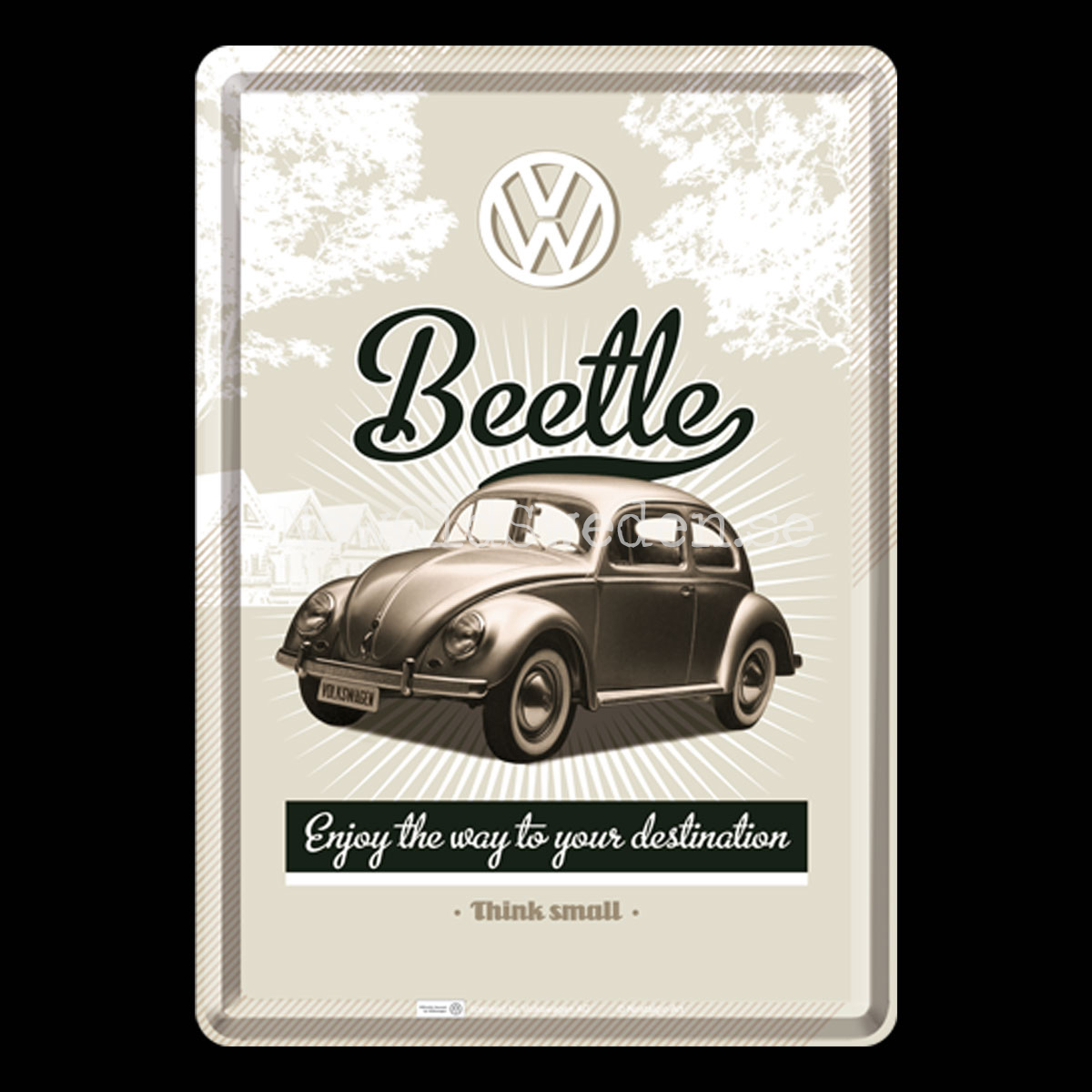 Think small VW Beetle METAL CARD T3