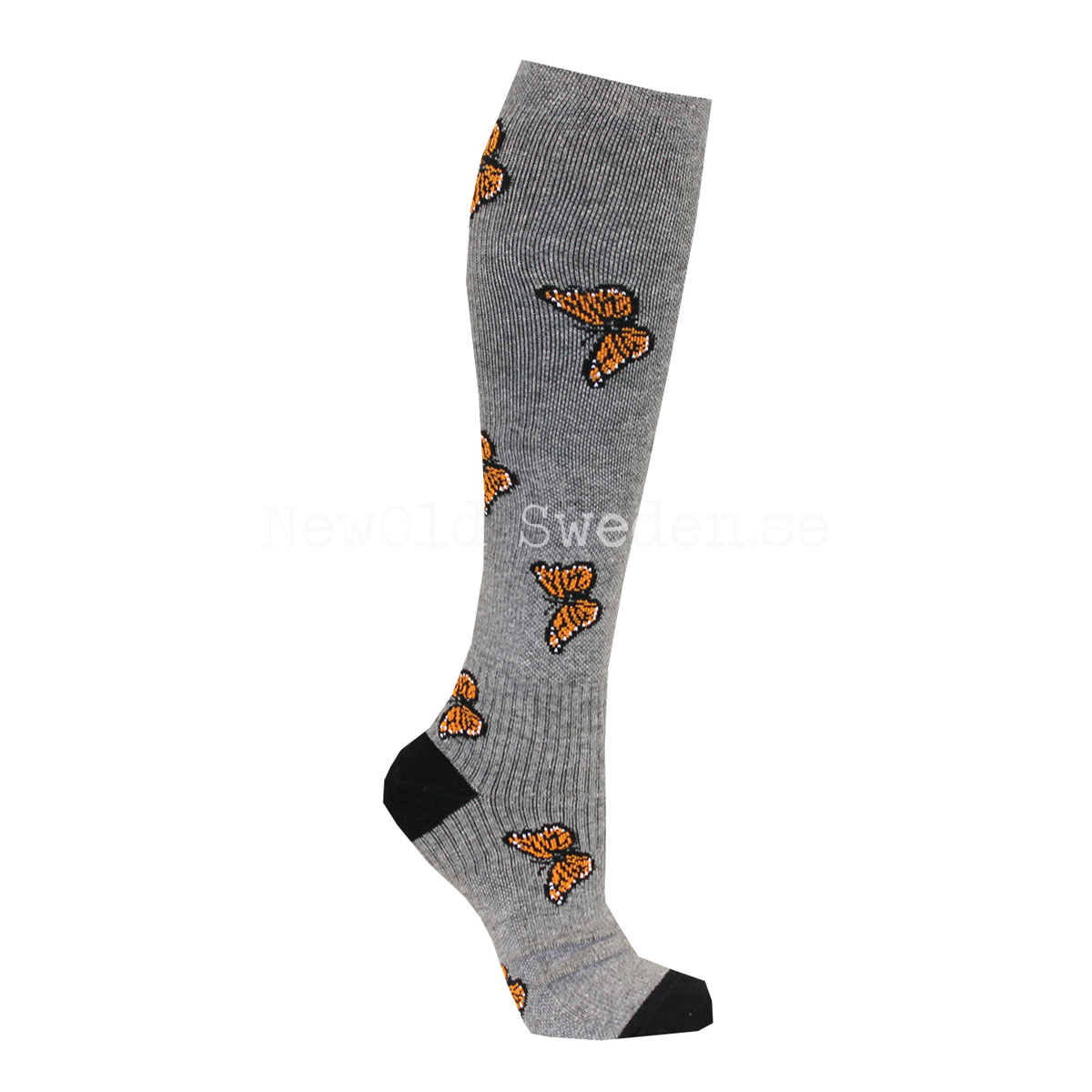 Stödstrumpa Grey Butterfly 36-40 - ST05