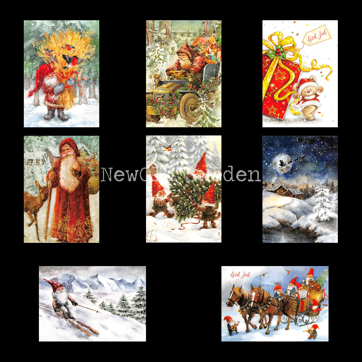Julkort Nostalgi 8-pack - 88