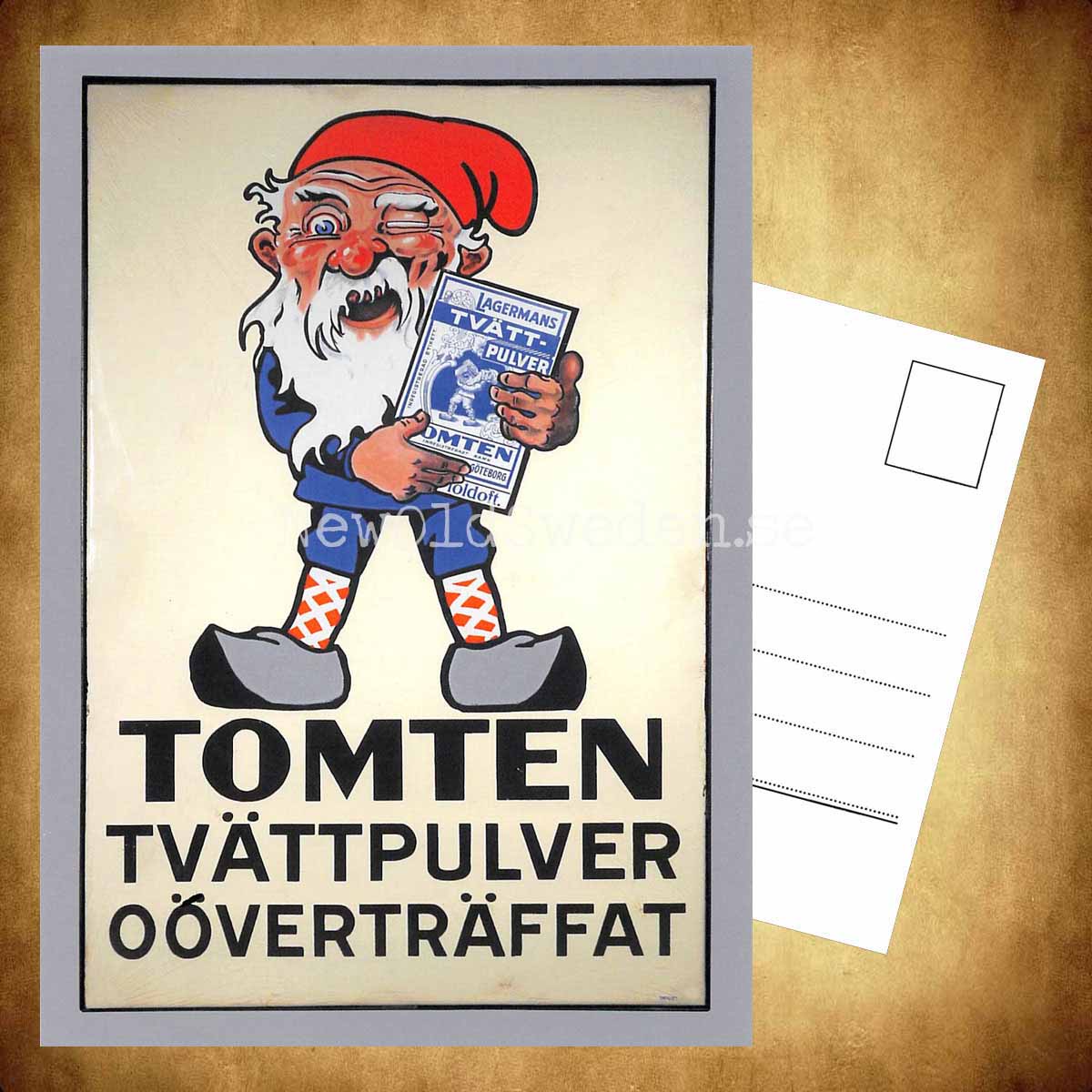 TOMTEN Tvättpulver - Vykort A5 - 3