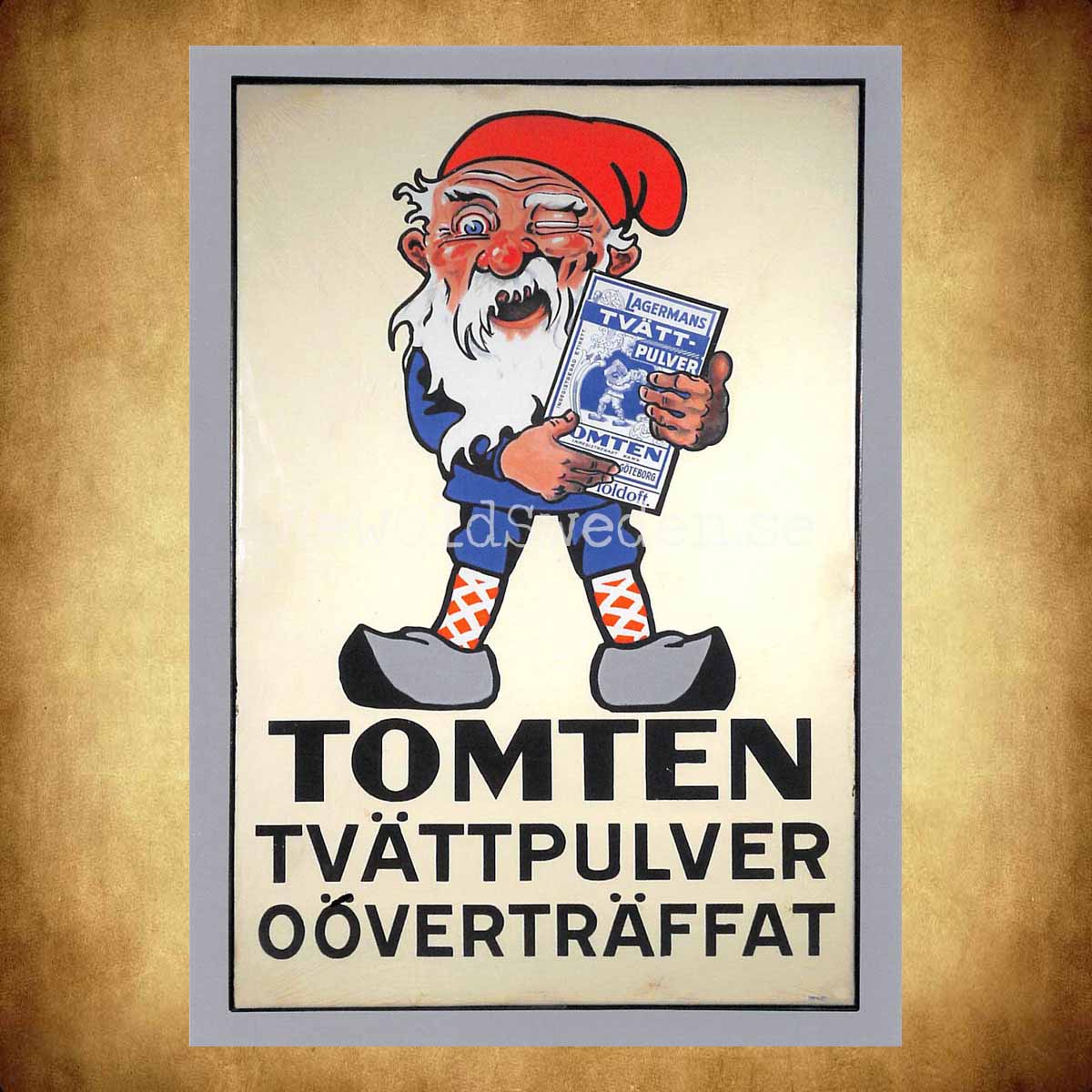 TOMTEN Tvättpulver - Vykort A5 - 2