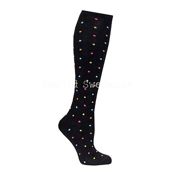 Stödstrumpa Black Color Dot 36-40 - ST03