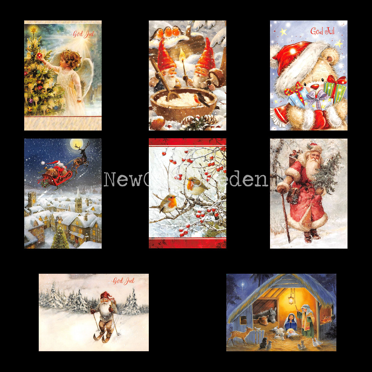 Julkort Nostalgi 8-pack - 77