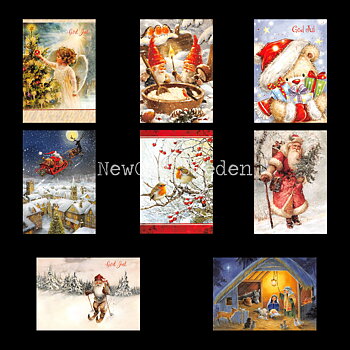 Julkort Nostalgi 8-pack - 77
