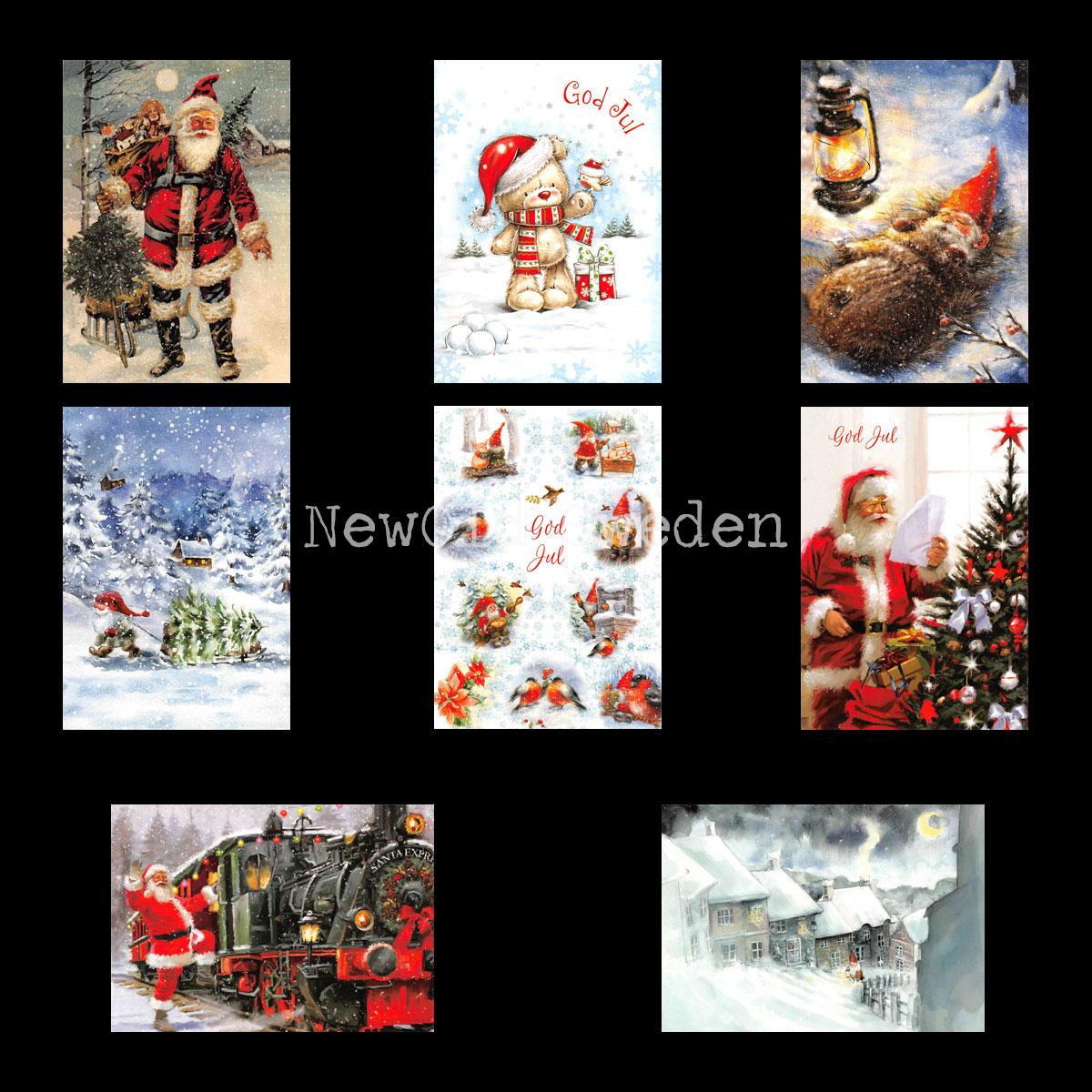 Julkort Nostalgi 8-pack - 66
