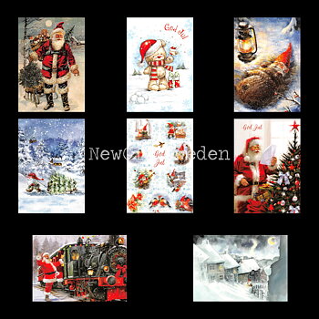 Julkort Nostalgi 8-pack - 66