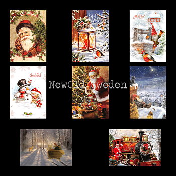 Julkort Nostalgi 8-pack -  44