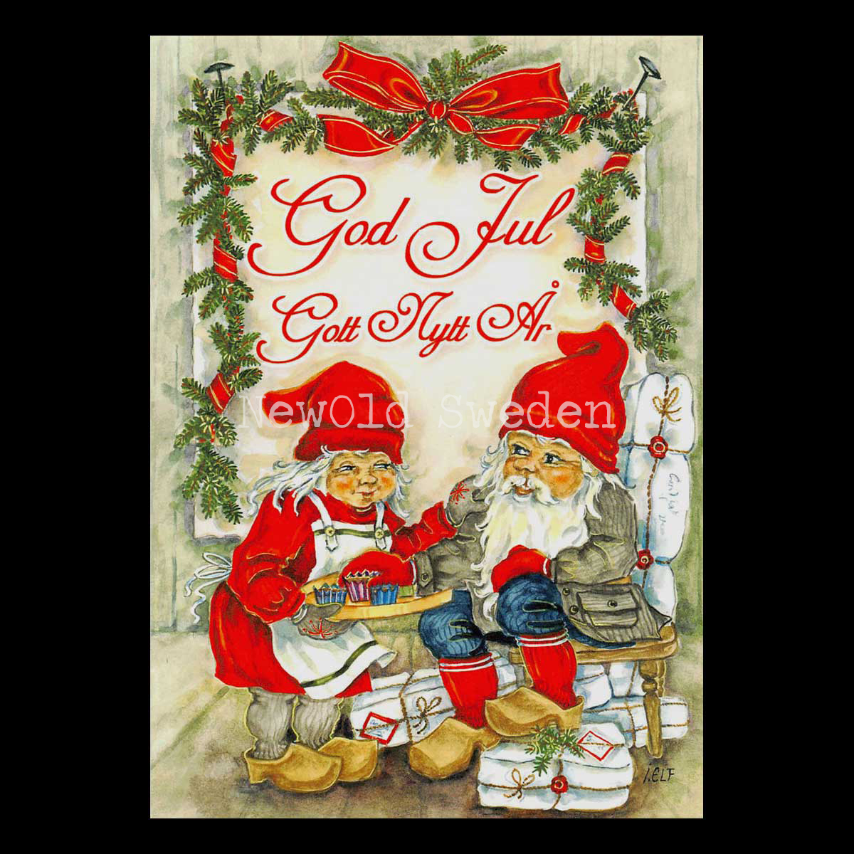 Knäck - God Jul & Gott Nytt År - Ingrid Elf - 1014