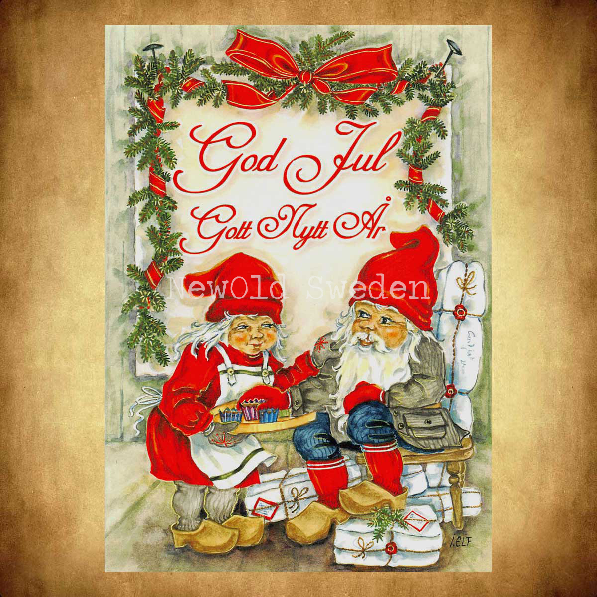 Knäck - God Jul & Gott Nytt År - Ingrid Elf - 1014 - 2
