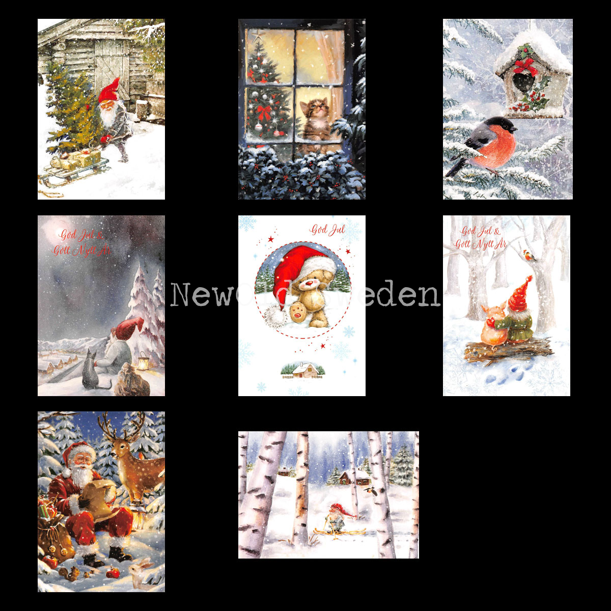 Julkort Nostalgi 8-pack - 33