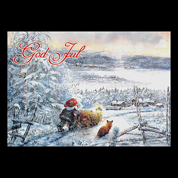 Tomten och räven - God Jul - Kjell Strömsmoen - 1014