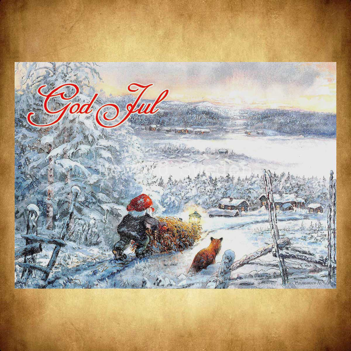 Tomten och räven - God Jul - Kjell Strömsmoen - 1014 - 2
