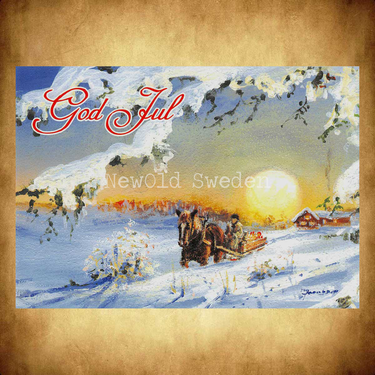 Slädfärden - God Jul - J. Jacobson - 1015 - 2