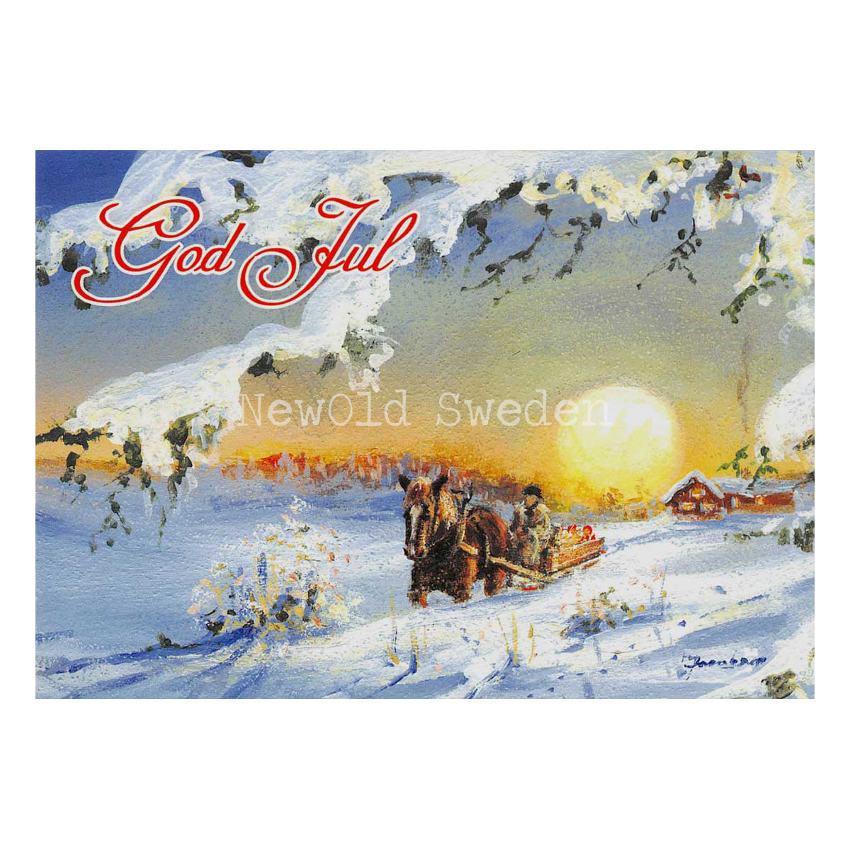 Slädfärden - God Jul - J. Jacobson - 1015 - 4