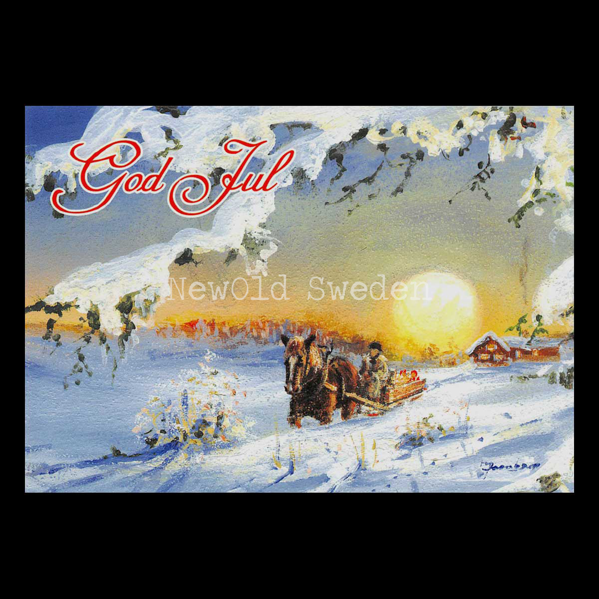 Slädfärden - God Jul - J. Jacobson - 1015