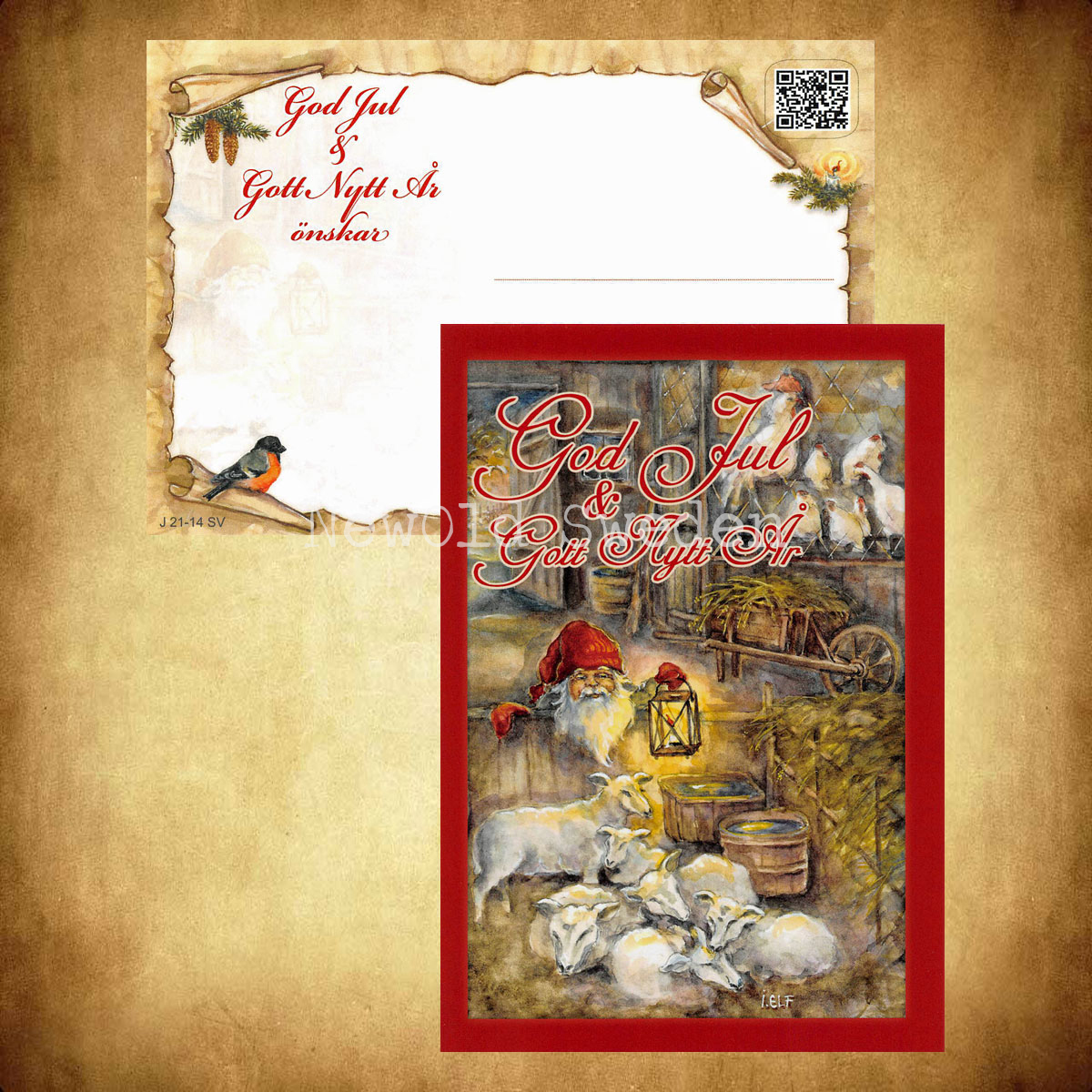 Lammen - God Jul & Gott Nytt År - Ingrid Elf - 1011 - 3