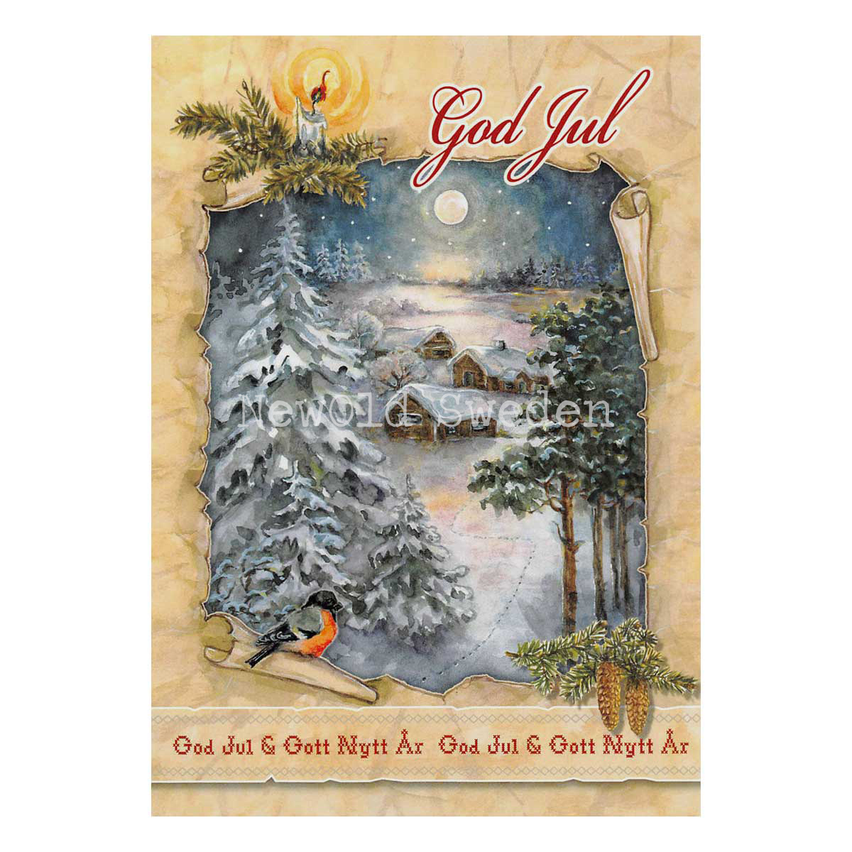 Vinternatt - God Jul & Gott Nytt År - Ingrid Elf - 1011 - 4