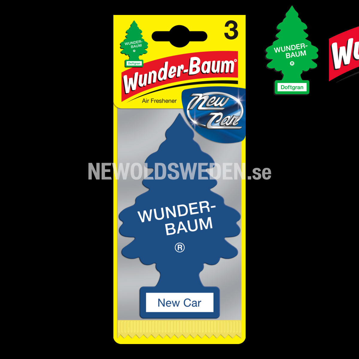 NEW CAR SCENT 3-PACK Doftgran Wunder-Baum