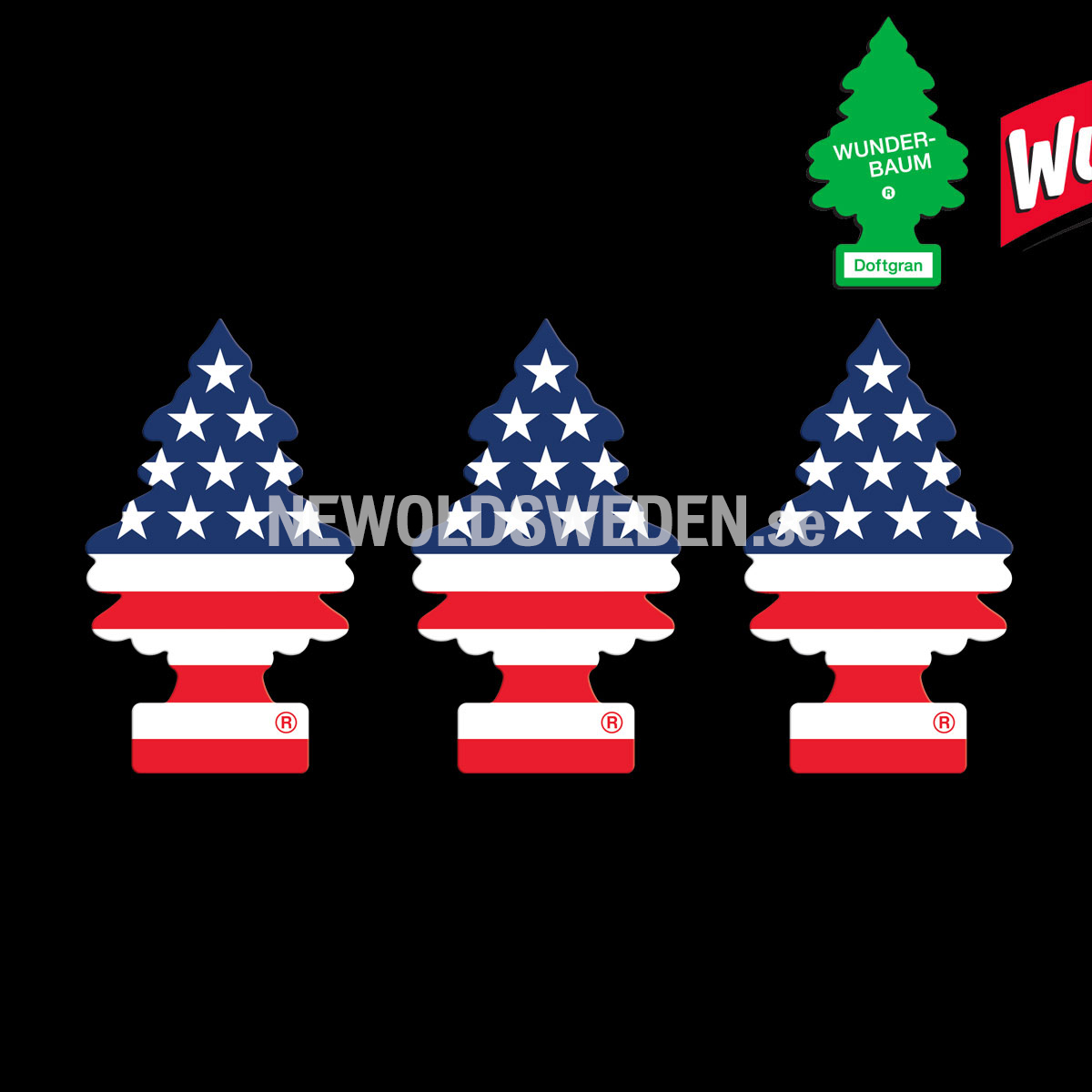 STARS´N STRIPES 3-PACK Doftgran Wunder-Baum - 2