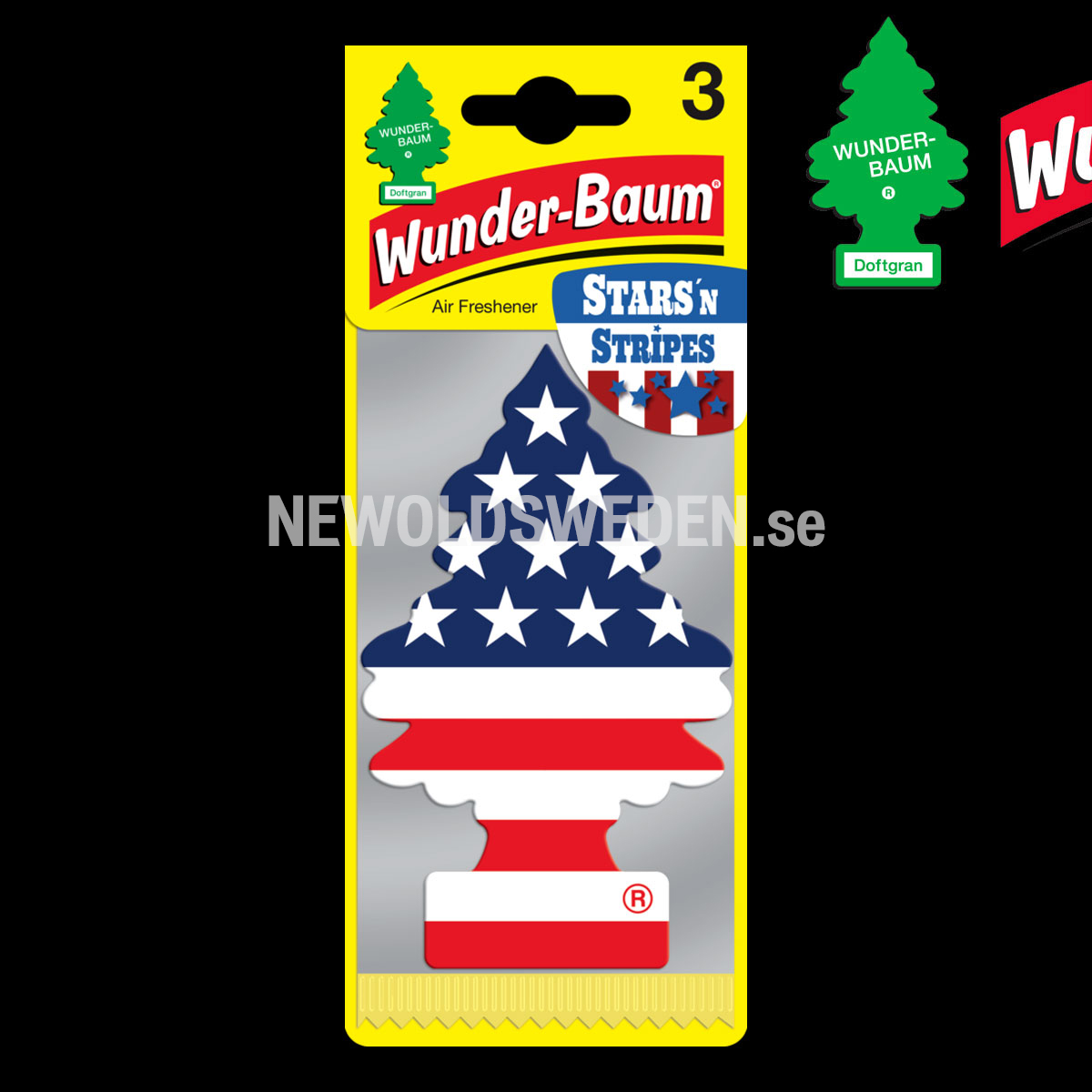 STARS´N STRIPES 3-PACK Doftgran Wunder-Baum