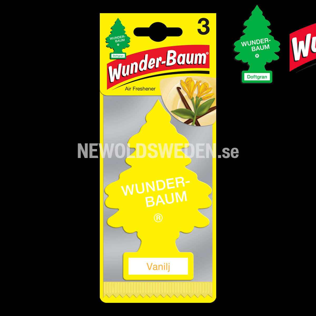 VANILJ 3-PACK Doftgran Wunder-Baum