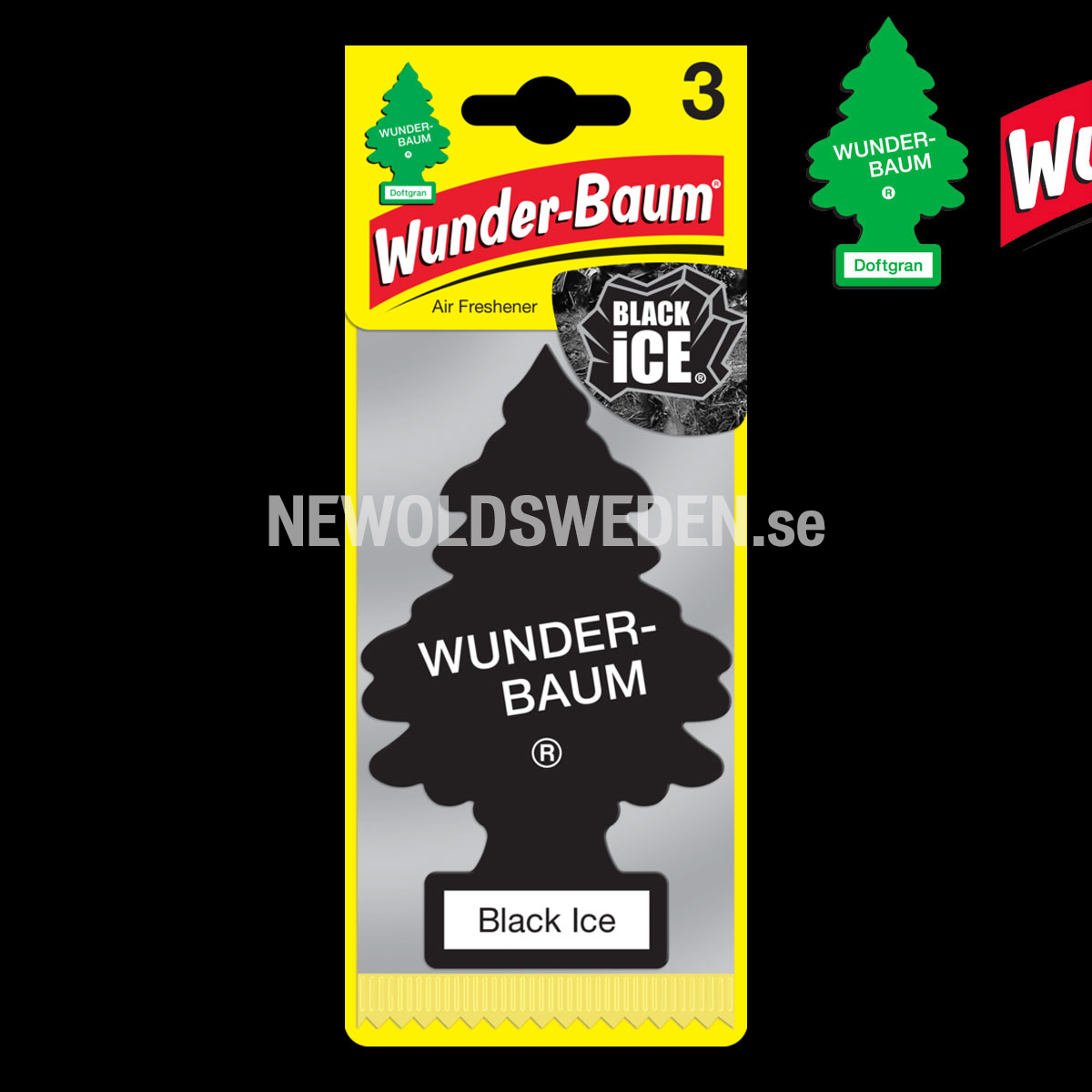 BLACK ICE 3-PACK Doftgran Wunder-Baum