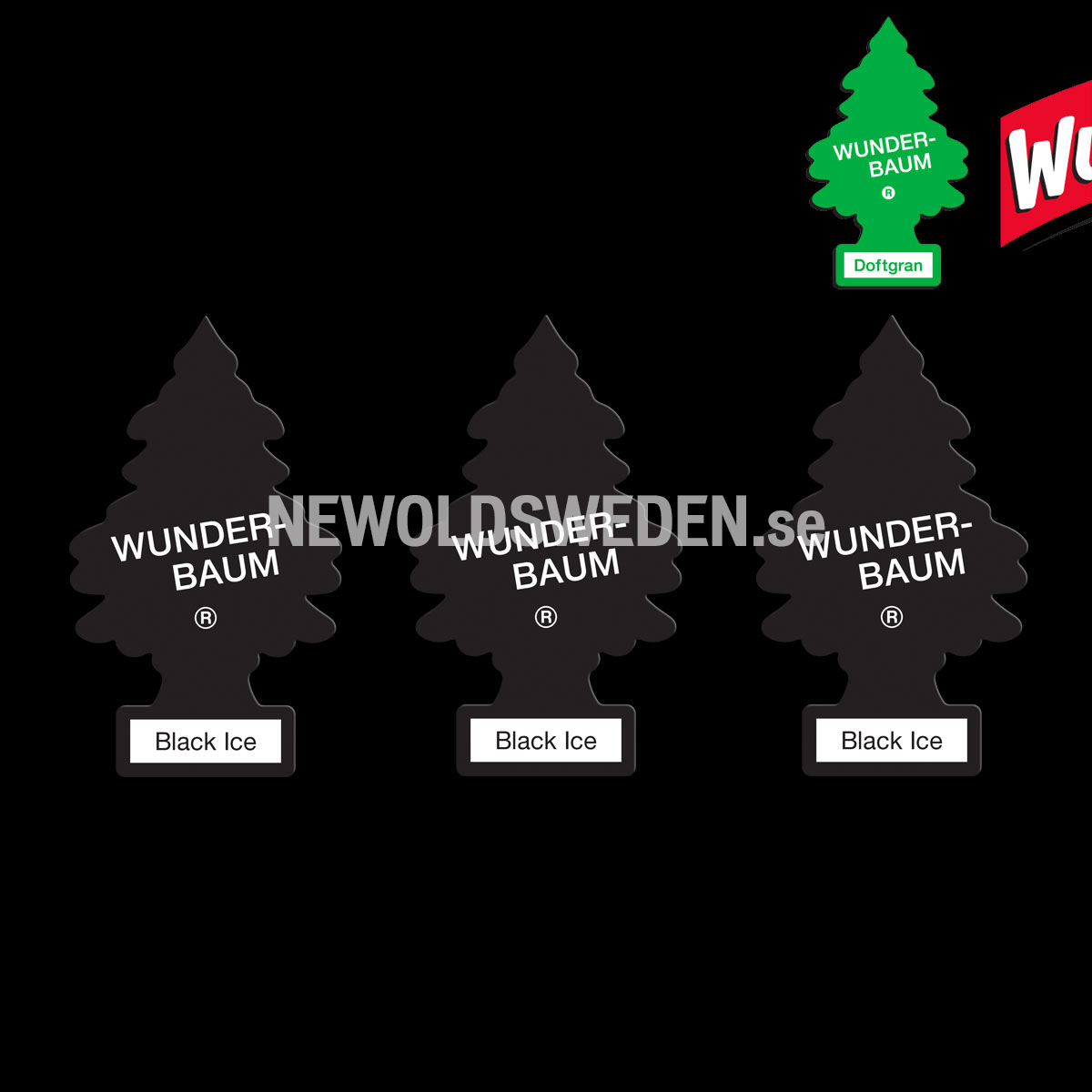 BLACK ICE 3-PACK Doftgran Wunder-Baum - 2