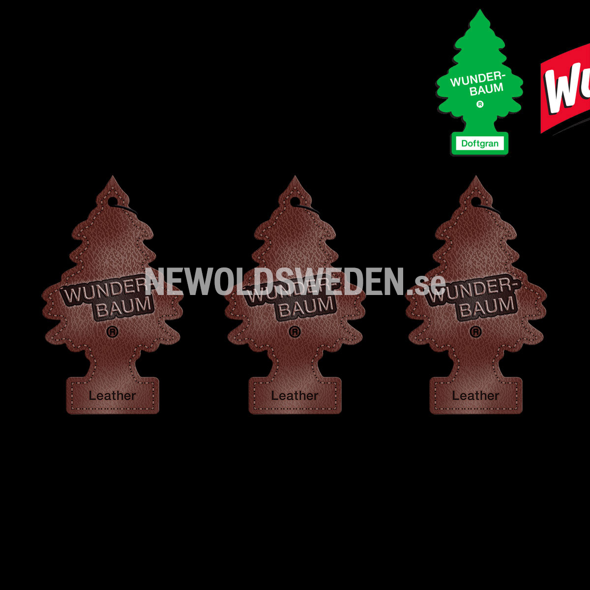 LEATHER 3-PACK Doftgran  Wunder-Baum - 2