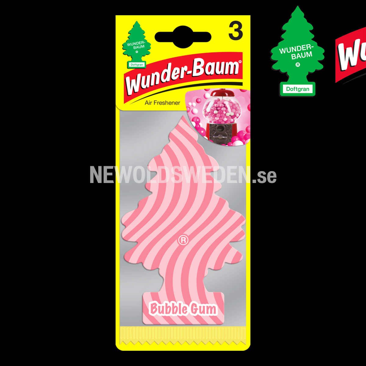 BUBBLE GUM 3-PACK Doftgran Wunder-Baum