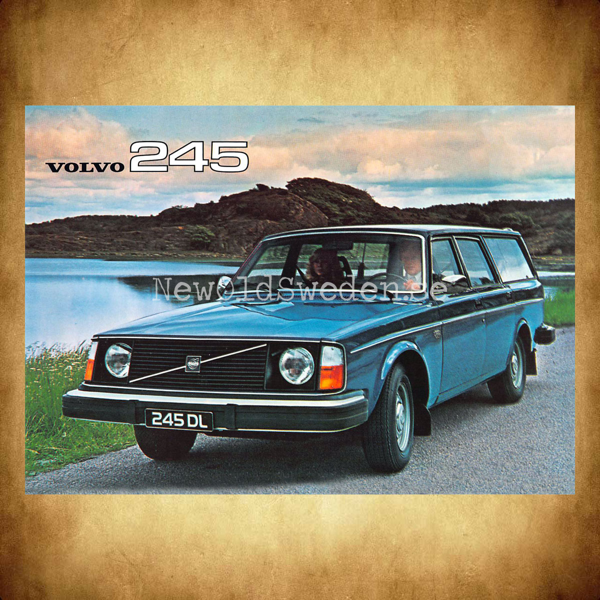 Volvo 245 - Vykort A5 - 2