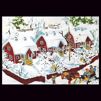 Jul i Bullerbyn - Alla hus i Bullerbyn - 100