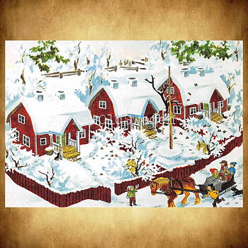 Jul i Bullerbyn - Alla hus i Bullerbyn - 100