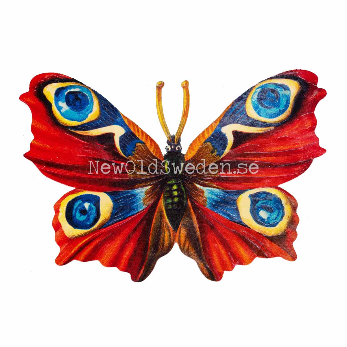 Red Butterfly 16.5x10.5 cm - Bokmärke © Ernst Freihoff 5099 - 3