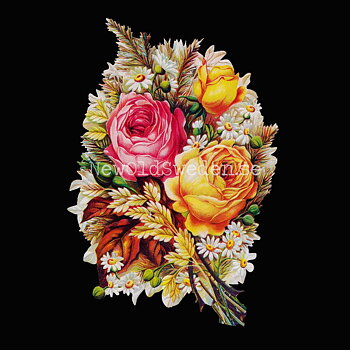 Bouquet of Roses 12x17.5 cm - Bokmärke © Ernst Freihoff 5106