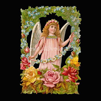 Pink Angel 11x16 cm - Bokmärke © Ernst Freihoff 5109